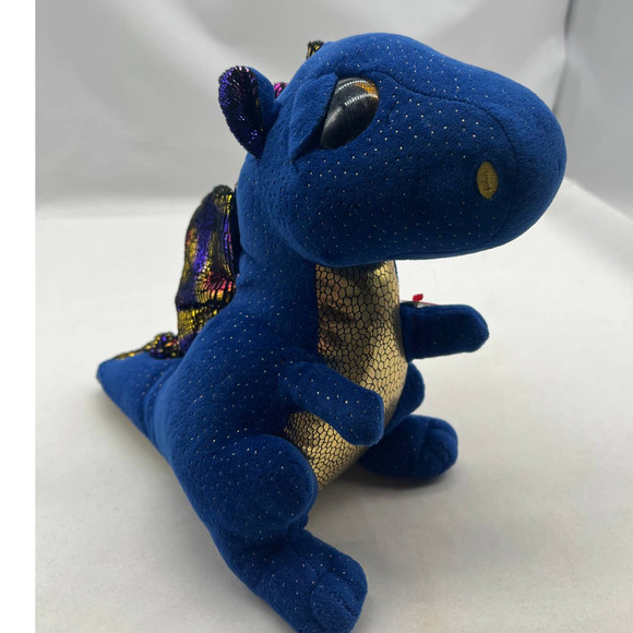 SAFFIRE the Blue Dragon (Glitter Eyes)‎ TY Beanie Boos  9" - Picture 1 of 5